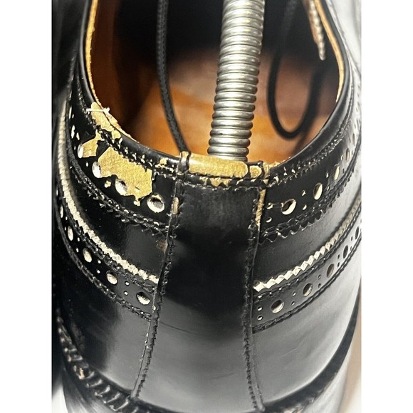 Royal Tweed 7904B Cheaney Church's Black Derby Wingtip Lace Up Men’s Sz 10.5 D - Picture 8 of 15